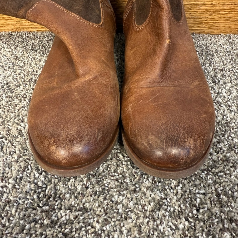 Olukai Kaupili Short Brown Classic Side Zip Boots - Size 10 - Picture 2 of 6